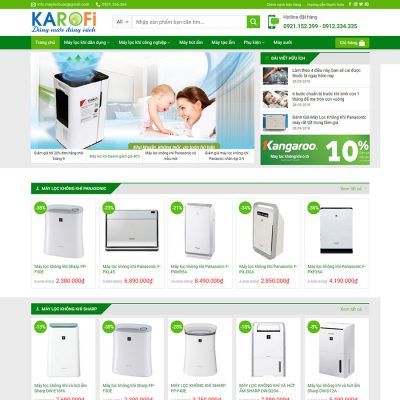 Theme wordpress bán máy lọc nước 01